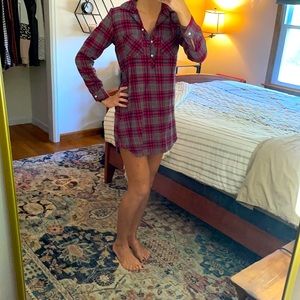 aerie flannel tunic